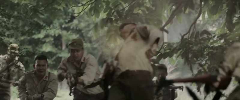 [men continue yelling] -[guns continue banging]