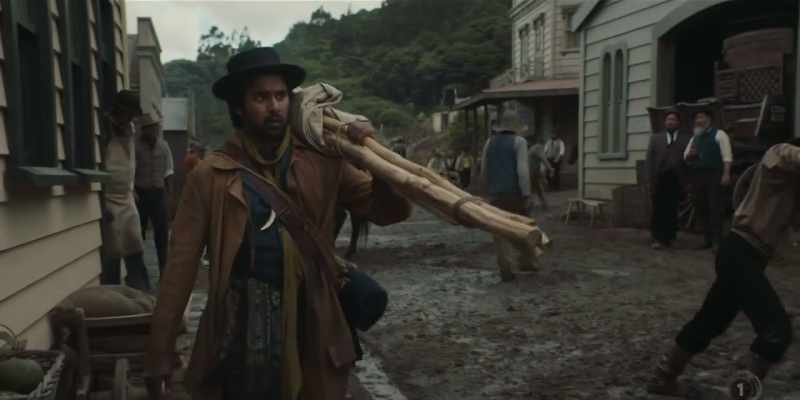 MEN: Heave! Heave! - (TIMBER CREAKS)