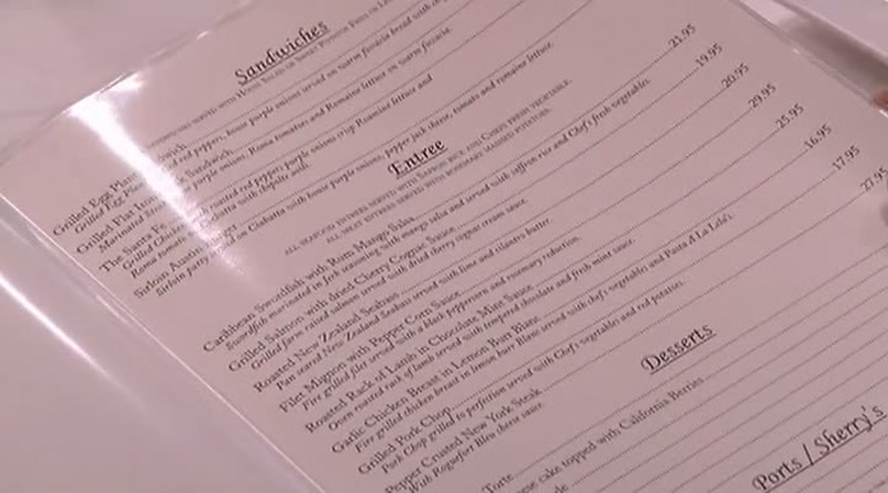 MENU, SPELLED INCORRECTLY ALL OVER THE PLACE