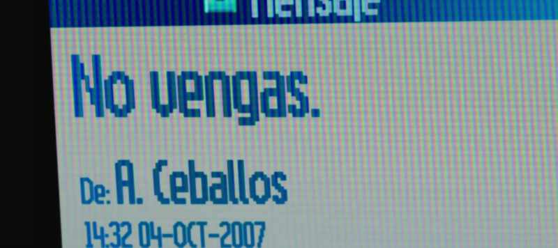 MESSAGE FROM CEBALLOS: DON'T COME
