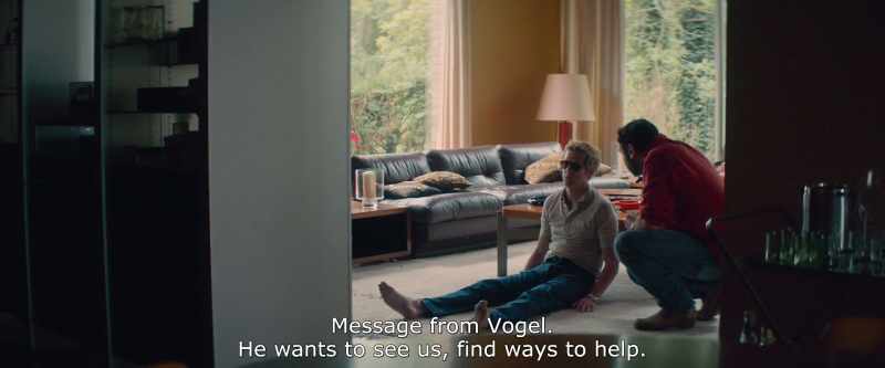 Message from Vogel. He wants to see us, find ways to help