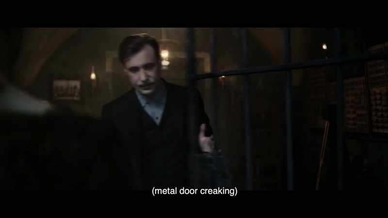 (metal door creaking)