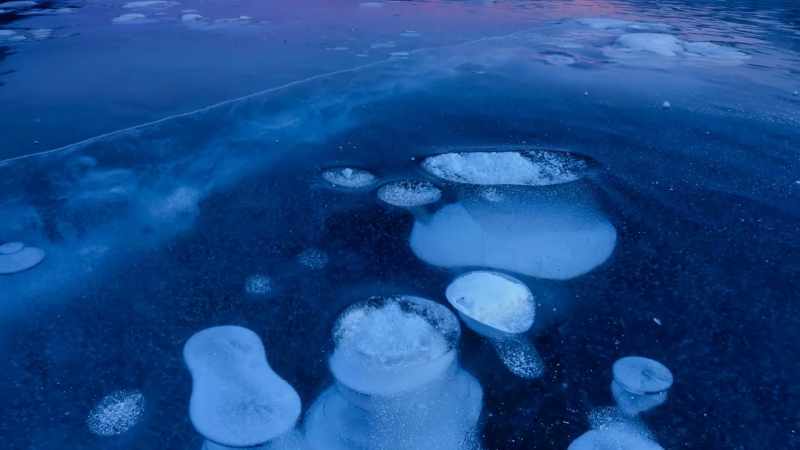METHANE STUCK UNDER FROZEN PERMAFROST THAWS TO A POINT