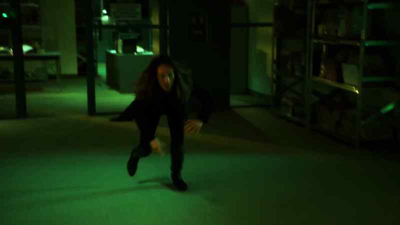Michael, he's going for the door. Lock it!