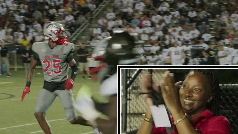 MICHAEL: In his very first high school game