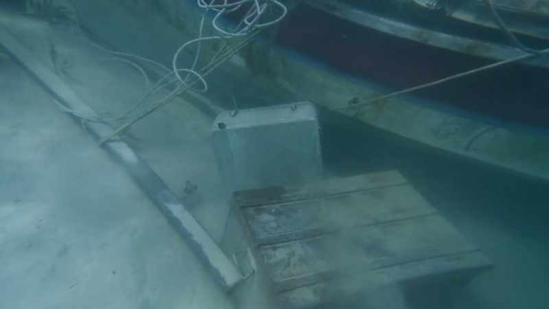 [Michael] It's way too heavy. -[Ryan] It goes deeper to the sea floor