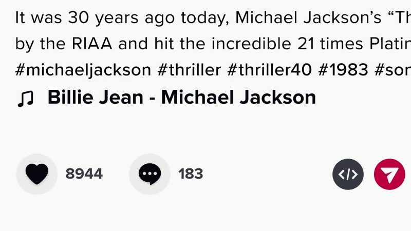 Michael Jackson's music has been available