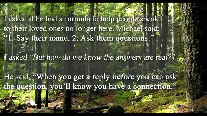Michael said, say their name, ask them a question I asked