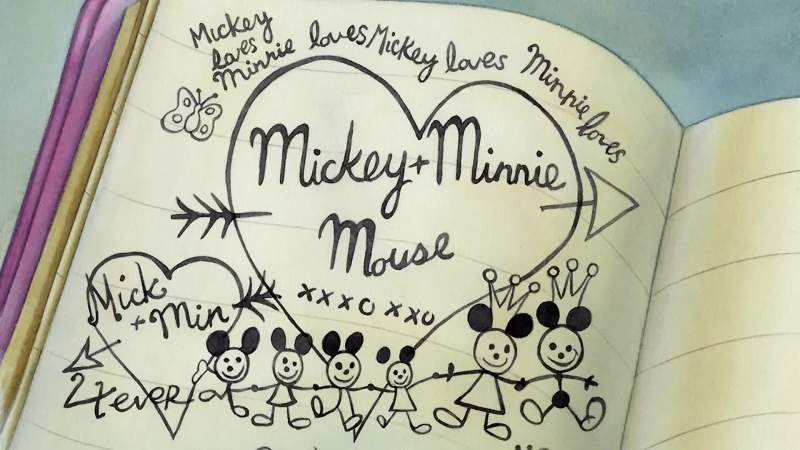 Mickey and Minnie Mouse