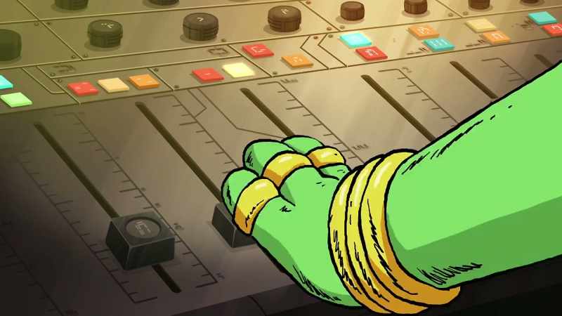 [ Mid-tempo music playing ]
