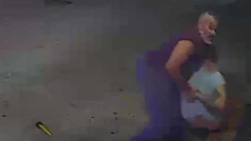�Miguel uses his college wrestling skills