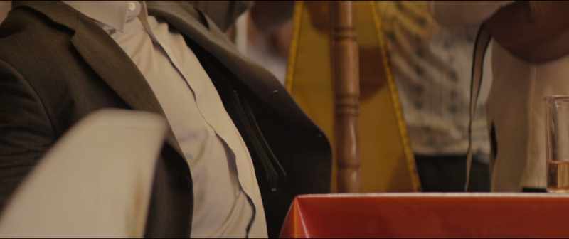 Miles, he has that like shoulder holster gun thing under his arms
