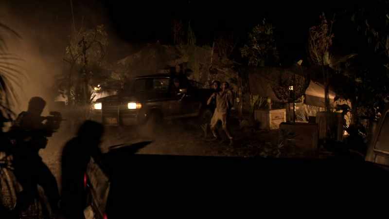 [military radio chatter]