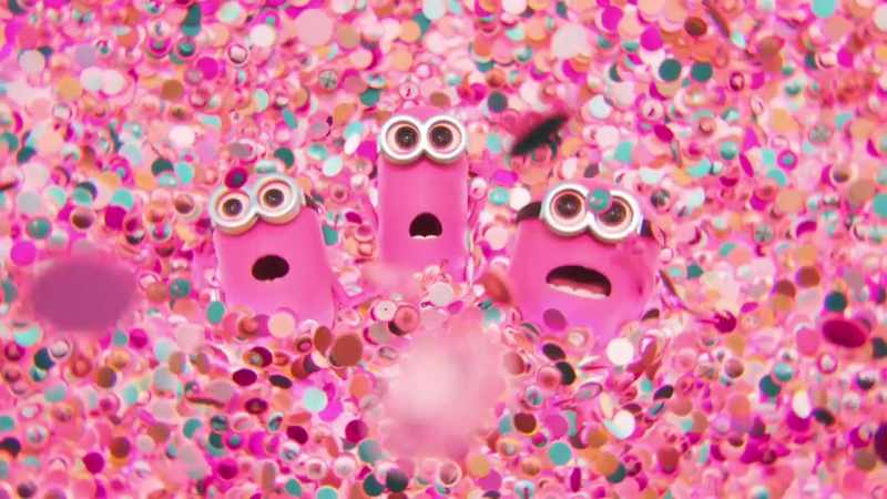 [Minions singing]