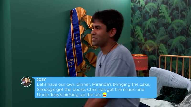Miranda's bringin' the cake.