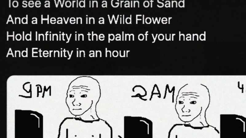 Miserable people congregate to flirt with their despair
