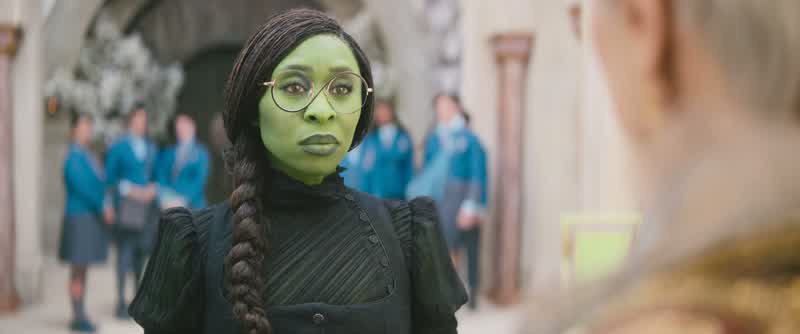 Which of you would volunteerto share a room with Ow OwMadame Morrible umThank you dearThat is very good of youWhatMiss ElphabaElphabaYou can room with Miss GalindaWhat I What