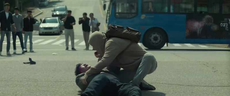 Mister, don't talk. You're bleeding a lot