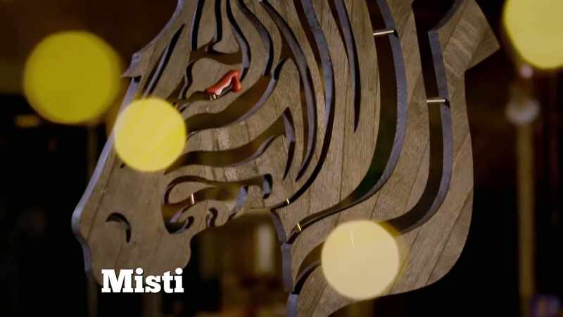 Misti has put together a stylised zebra