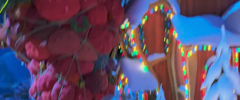 �� Mmm, mmm, dashing through the snow ♪ ♪ In a one-dog open sleigh ♪ ♪ One more house to go, and Christmas goes away