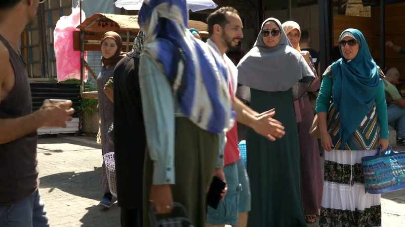 Modesty forbids local Arab women acting as extras