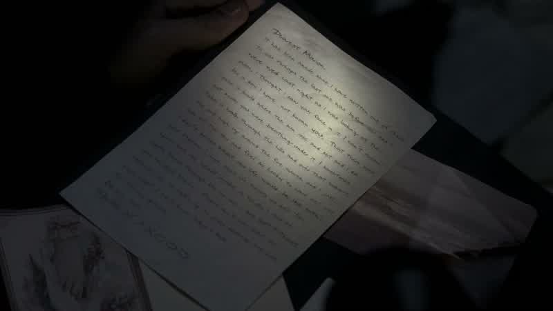 MOLLY: It's a love letter he wrote her