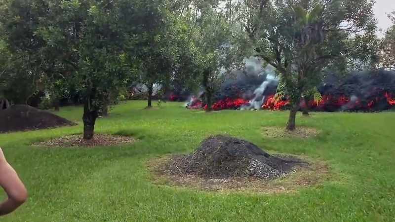 Molten lava has submerged over four square miles