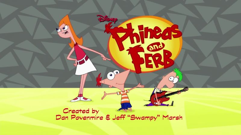 Mom Phineas and Ferb are making a title sequence