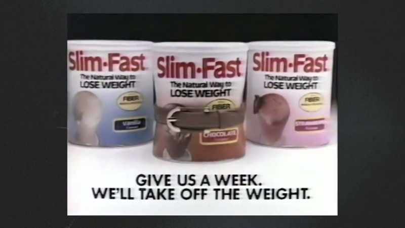 MONA: ...advertising dietary supplements like SlimFast shakes