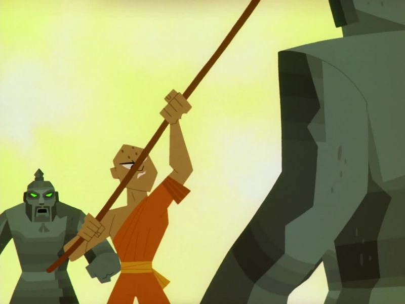 (MONK GROANS)