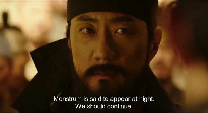 Monstrum is said to appear at night. We should continue