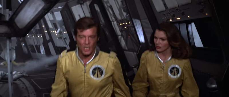 Moonraker Five that's the answer Drax's shuttle is armed with a laser