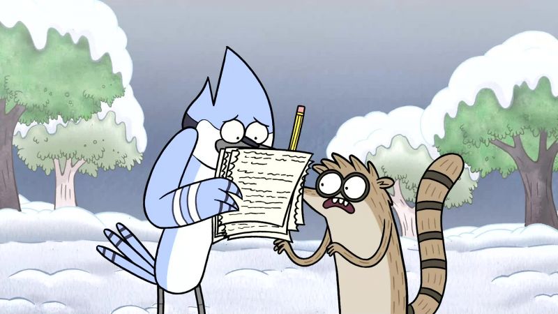 Mordecai, hurry! Write something!