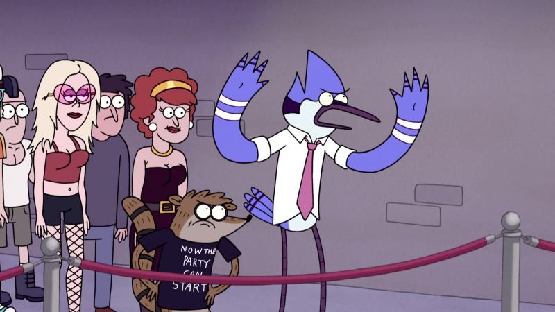 >> Mordecai: WHAT THE HECK?