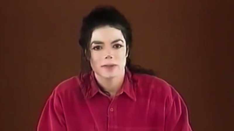 Moret: It was simply Michael Jackson on camera saying that