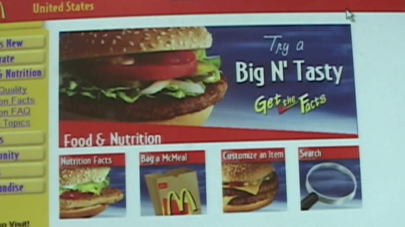Morgan McDonald's says nutrition information