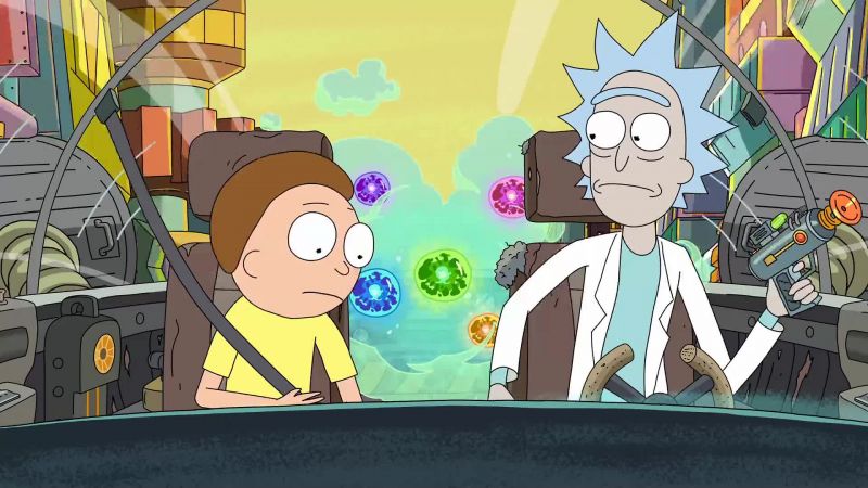 Morty, take the wheel!