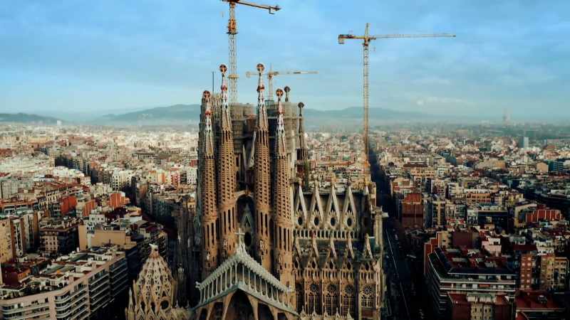 Most European cathedrals appear rigidly geometrical
