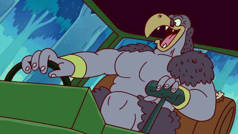 [motor revving]