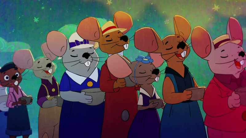 [mouse] Hey, no crowding. -[mouse 2] Save some for me!