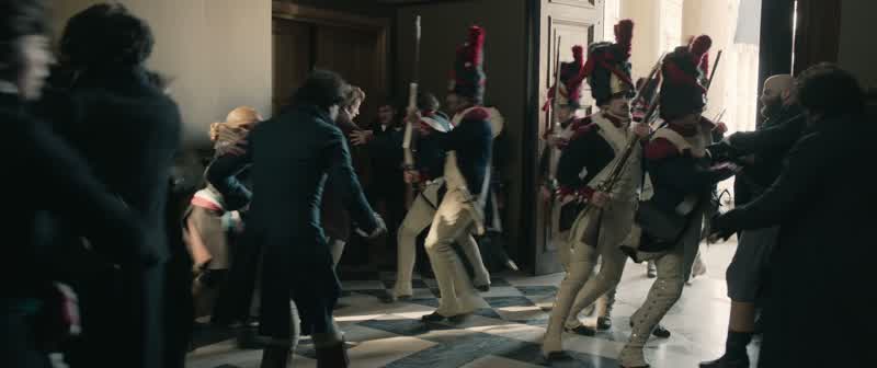 Move. Get back. Back. Move it! - Back. Move back. - Move back. Out of the way. Move. Backwards