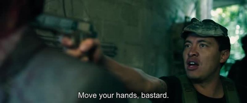 Move your hands, bastard