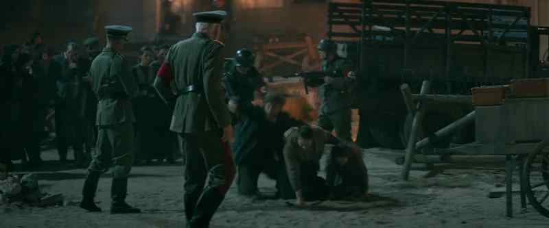 Move! On your knees![FAMILY WHIMPERING]