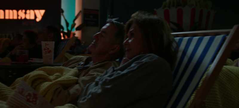 [moviegoers sniffing]