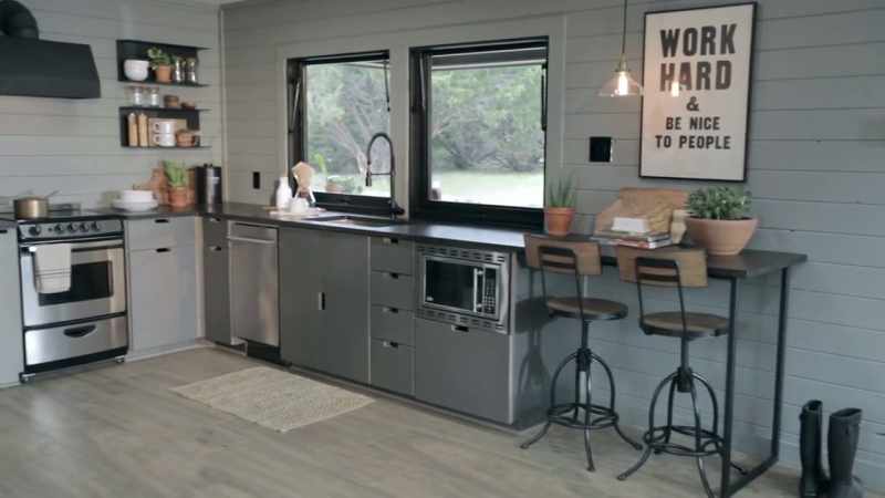 Moving into the kitchen