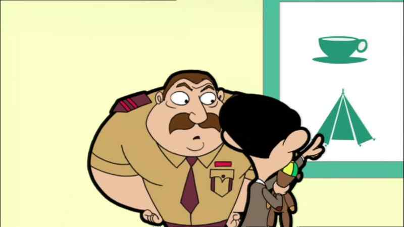 MR. BEAN: Camping, see?