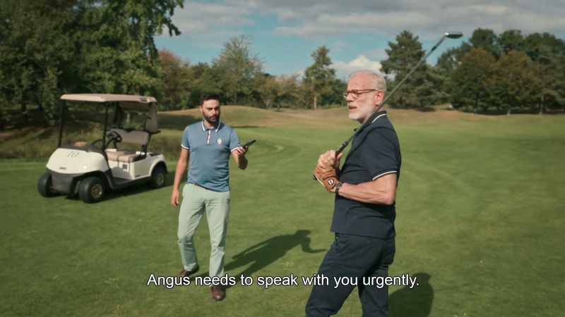 Mr. de la Parcheminerie? Angus needs to speak with you urgently