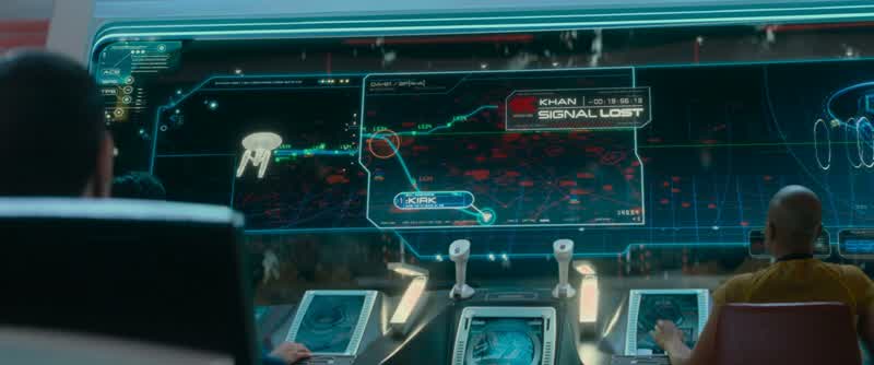 Mr. Sulu, did we lose Khan? I don't know, Commander. I'm having trouble tracking him in all this deb
