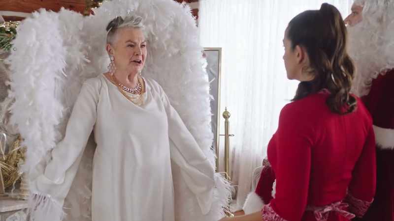 Mrs. Claus has turned into a magnificent angel