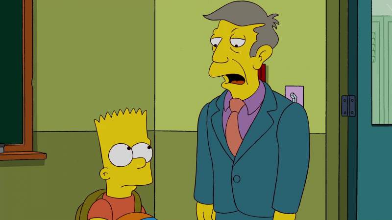 Mrs Krabappel had to go to Portland